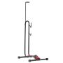 Vertical and horizontal black bike stand for 406-700 mm mountain and road bikes