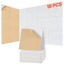 18 white acoustic foam panels, 11.8x11.8x0.4 inches, soundproof, for walls