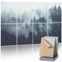 Set of 8 soundproof self-adhesive wall tiles 63x23.6x0.4 cm