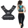 Adjustable weight vest, 20-32 lbs with reflective tape