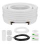7.6 m copper pipe set, 9.5 and 15.9 mm, PE insulated, for air conditioners