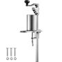 Manual industrial can and jar opener with adjustable height, table clamp, up to 11.8 inches