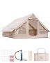 Inflatable camping tent for 5-8 people, 300D oxford, 2 doors, 4 windows