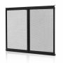 RV door grille with aluminum mesh, 622 x 508 mm, black