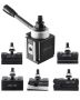 Quick-change lathe tool holder set, 6 pieces, steel