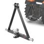 3 point 2 inch receiver with quick hitch mount, 6000 lbs, for tractors kubota, mahindra, john deere, massey ferguson