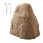 Artificial stone well pump cover, sand brown, small, weather resistant