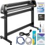 Vinyl cutting machine, 53 inches, with LCD screen and adjustable rollers