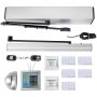 Electric automatic door opener, 10 kg, 110-240 V, 50 W, 120° aluminum