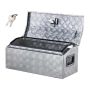 Aluminum tool box with T-lock, 30"x13"x13", silver