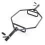 Trap bar hex barbell 50 mm, 360 kg, black, for strength training