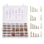Bolt and nut assortment set, alloy steel M4–M8, 906 pcs.