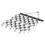 Trailed chain harrow 1.22x1.22 m with 69 teeth for ATV UTV accessories