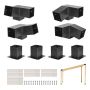 Pergola brackets, carbon steel 92x92 mm, 8 pcs., for outdoor wooden structures