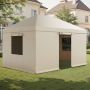 Winter gazebo cover with windows, 3.08x4.39 m, PE material