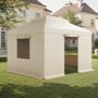 Winter gazebo cover with windows, 3.05x3.65 m, PE material