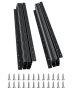 Under Staircase Mounted Black 24 Inch Drawer Slides, Ball Bearings, 260 lbs