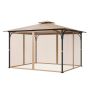 Outdoor Gazebos 10x12x7 ft. Mesh Curtain Replacement, 4 Panel Sidewalls