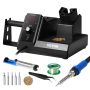 Soldering iron station 80 W with 5 tips and accessories, digital