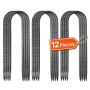 Galvanized U-shaped reinforcement stakes, 254x55.88 mm, 12 pcs. pack
