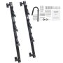 3-seater lawnmower stand with zinc alloy lock, wall or trailer mountable