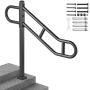 Single post railing for outdoor stairs, 1-3 steps, 102.9 cm