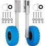Inflatable boat wheel transom, stainless steel
