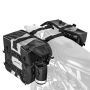 Motorcycle side saddle bag, 56 L, waterproof, black