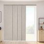 Panel vertical blinds, brown, 116–218 cm wide, up to 243 cm high