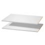 Wooden melamine shelves 2 pieces, universal for cabinets