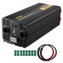 Power inverter 6000 W, modified sine wave with LCD display and remote control, DC 12 V to AC 230 V, car