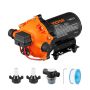 Water diaphragm pump 12 V, 5.5 GPM, 70 PSI, 1/2” MNPT, with pressure switch
