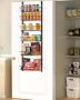 Hanging steel spice rack, 6 tiers, black