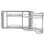18 Inch Blind Corner Pull Out Kitchen Organizer, 2 Tier, 4 Shelves, Carbon Steel