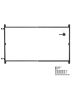 Adjustable Iron Gate Installation Kit for Wooden Fence, 60-96 Inch