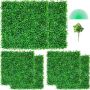 Artificial boxwood panels 20x20 cm, 6 pcs., privacy hedge