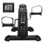 Under-desk bike pedal trainer with LCD screen, portable, multi-resistance
