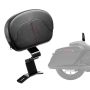 Motorcycle backrest handlebar, 310 mm, black, harley-davidson touring