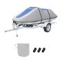 Jet ski cover 3200-3420 mm, 600D PU oxford, waterproof, grey blue