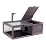 Wooden Turtle House Aviary 38x24x13 Inch with Light Stand