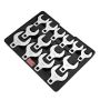 Crowfoot wrench set 1/2", 14 pieces, 40CR steel, SAE