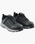 Men's black safety work boots with steel toes, US 11.5