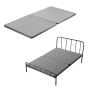 Wooden double bed mattress slat with 200D oxford fabric, grey, 38 mm
