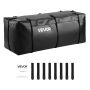 Cargo bag for towbar, 840D PVC, 46x20x20 cm