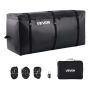 Cargo bag for towbar, 840D PVC, 60x24x31 cm, waterproof