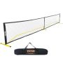 Portable pickleball net system 6.7 m, metal frame, for outdoor sports