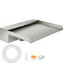 Stainless steel waterfall blade 30 cm, fountain gutter for koi pond