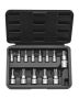 Torx bit set, 13 pieces, S2 and cr-v steel, T8-T60, 1/4-1/2 inch