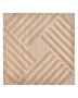 3D PVC wall panels, 12 pcs., 19.7x19.7 cm, light wood color.