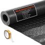 Garage floor mat, PVC, black, 2.28x6.1 m, 2.2 mm thick